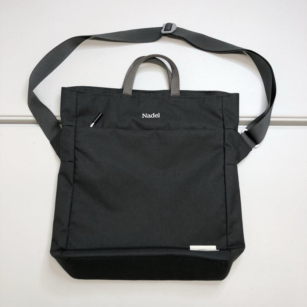 Osprey Arcane Canvas Crossbody Bag Messenger Tote Stonewash Black Nadel Logo